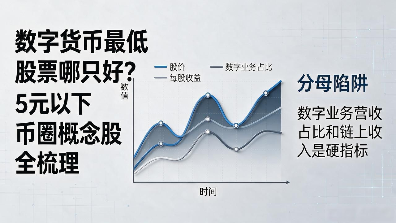 数字货币最低股票_币圈概念股低价股分母陷阱_数字货币股票实际链上业务占比
