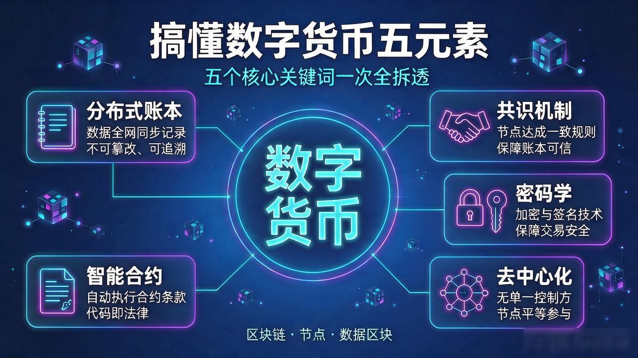 区块链核心技术五大要素解析_数字货币五元素具体指什么_数字货币五元素有哪些